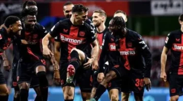 باير ليفركوزن يتقدم على مانشستر سيتي بهدف جريمالدو في الشوط الأول 1